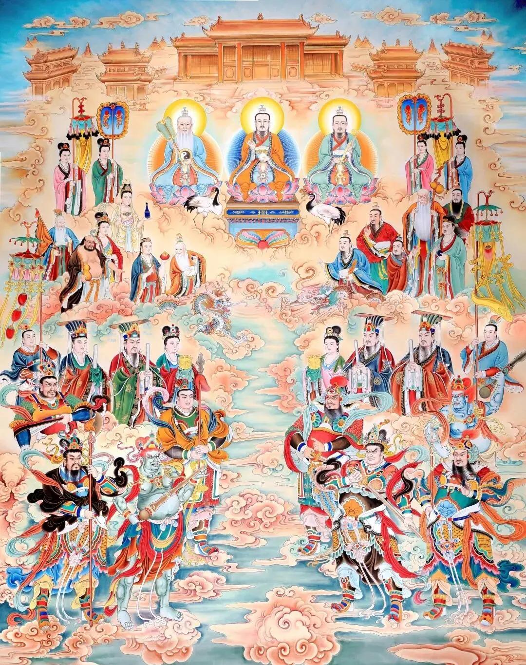 道教正统神系排位（由高到低）